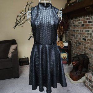 NWT City Studio black / silver dress sz Junior 5